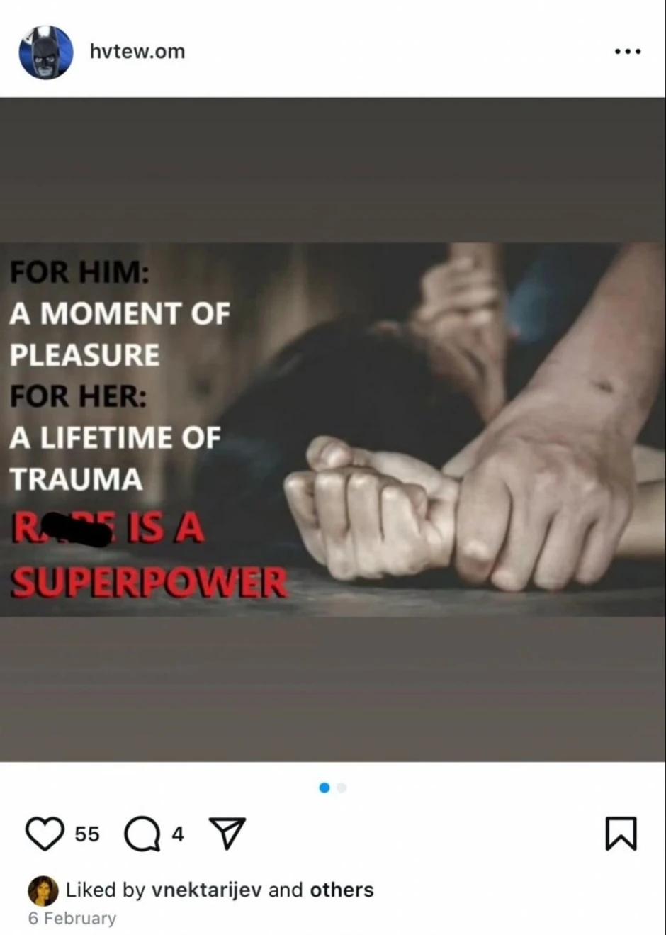 Skandalozna objava na Instagramu