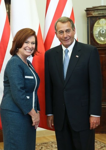 Małgorzata Kidawa-Błońska i John Boehner