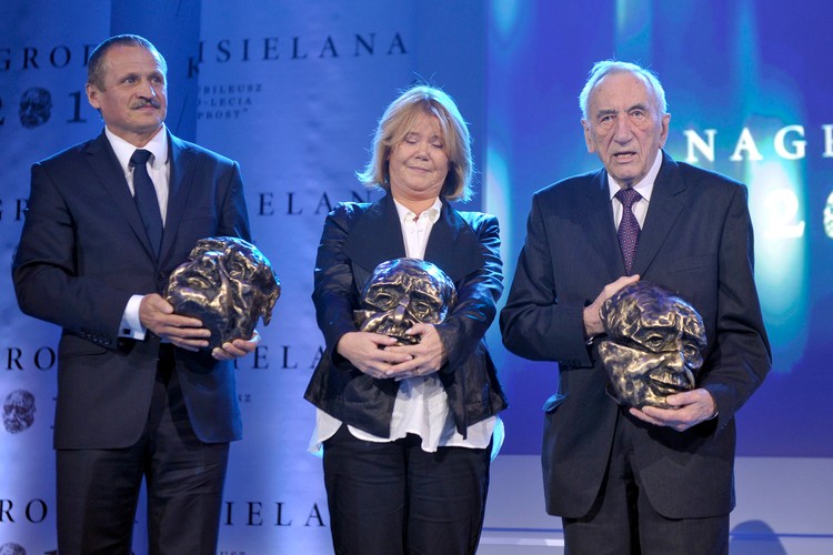 Laureaci Nagród Kisiela 2012: Tomasz Zaboklicki, Joanna Solska i Tadeusz Mazowiecki