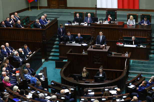 Premier Mateusz Morawiecki w Sejmie