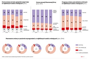 Polskie firmy nie wierzą we wzrost gospodarczy, ale chcą zwiększyć liczbę etatów