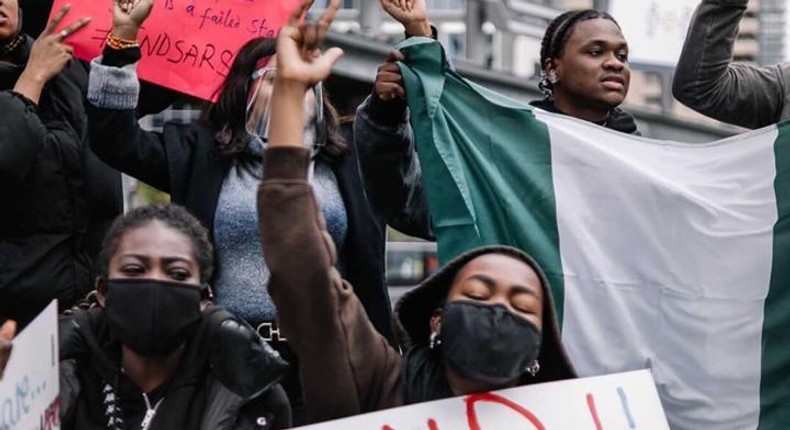 Dice Ailes and some protesters in Toronto, Canada [DiceAiles]