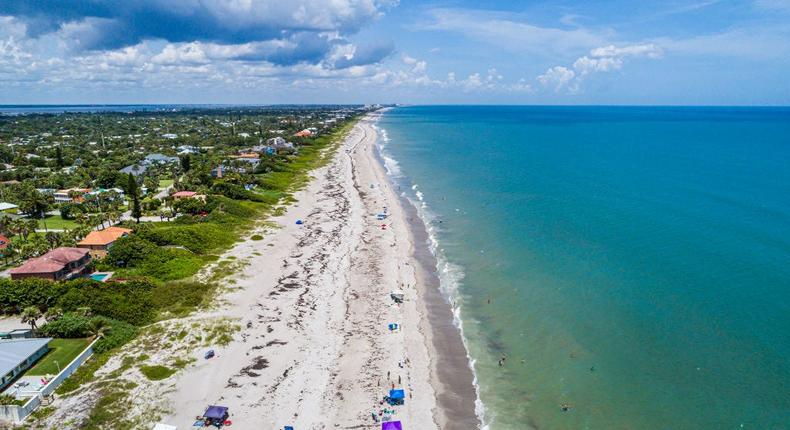 Florida has hundreds of miles of coastline where more shark attacks occur than anywhere else in the US.Jeff Greenberg / Contributor / Getty Images