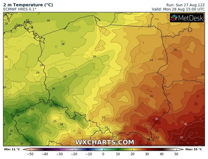 Nad Polską zaznaczy się spora różnica temperatury