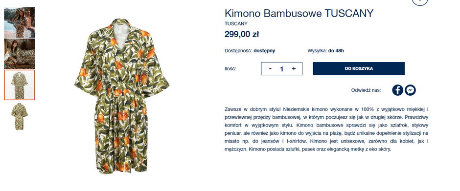 Kimono bambusowe