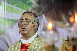Vatican Ambassador Savatore Pennacchio holds a service in Calcutta