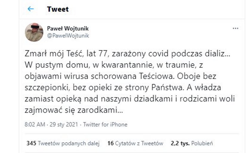 Były szef CBA mówi o dramacie swojej rodziny. Padły gorzkie słowa