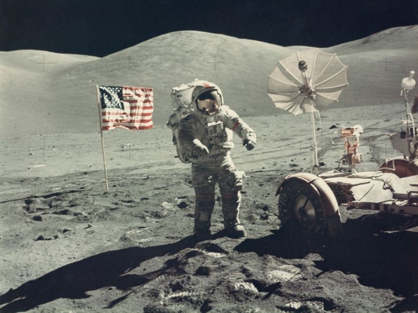 Judžin Cernan na Mesecu, decembar 1972. godine