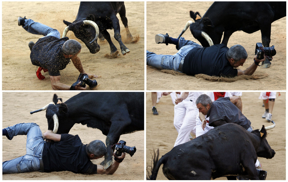 Fotograf Reutera zaatakowany przez byka