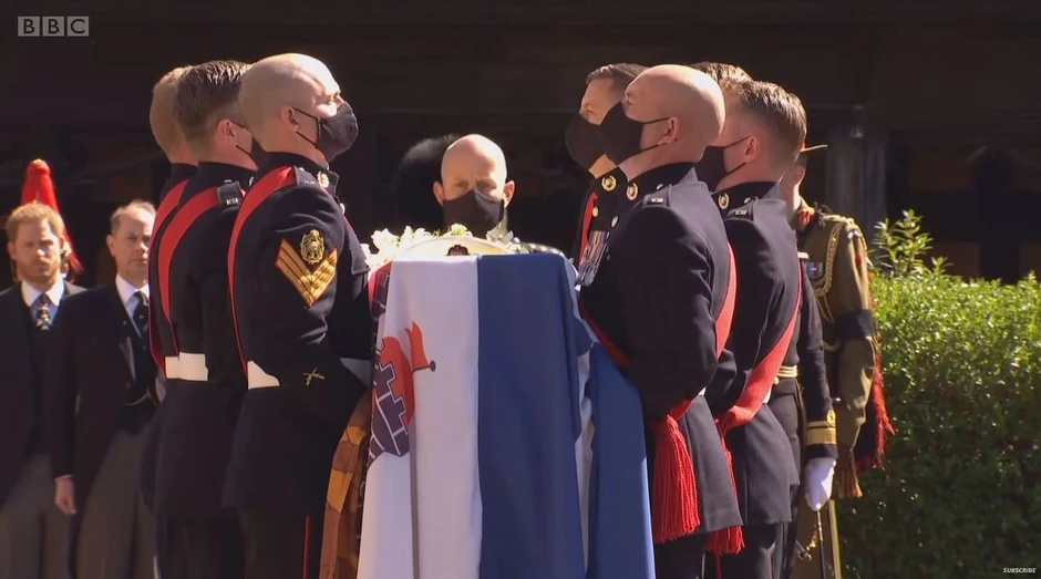 Unošenje sanduka princa Filipa u kapelu