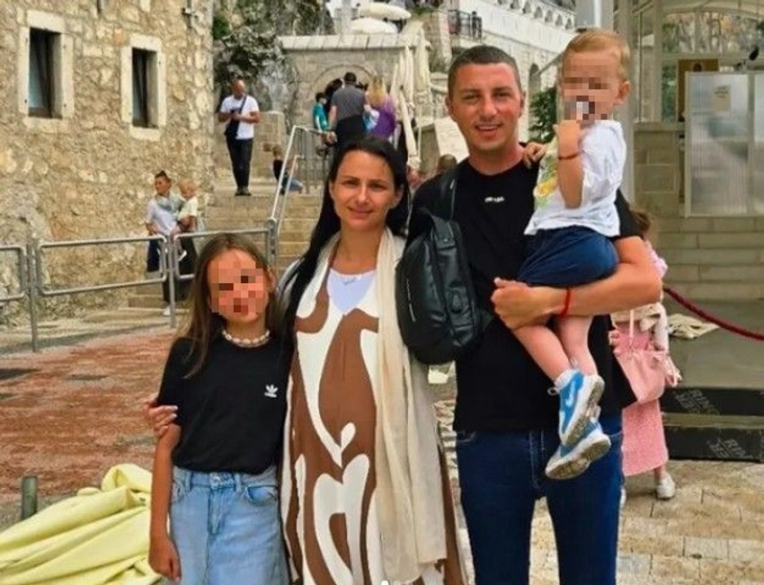 Sloba Đurković sa porodicom