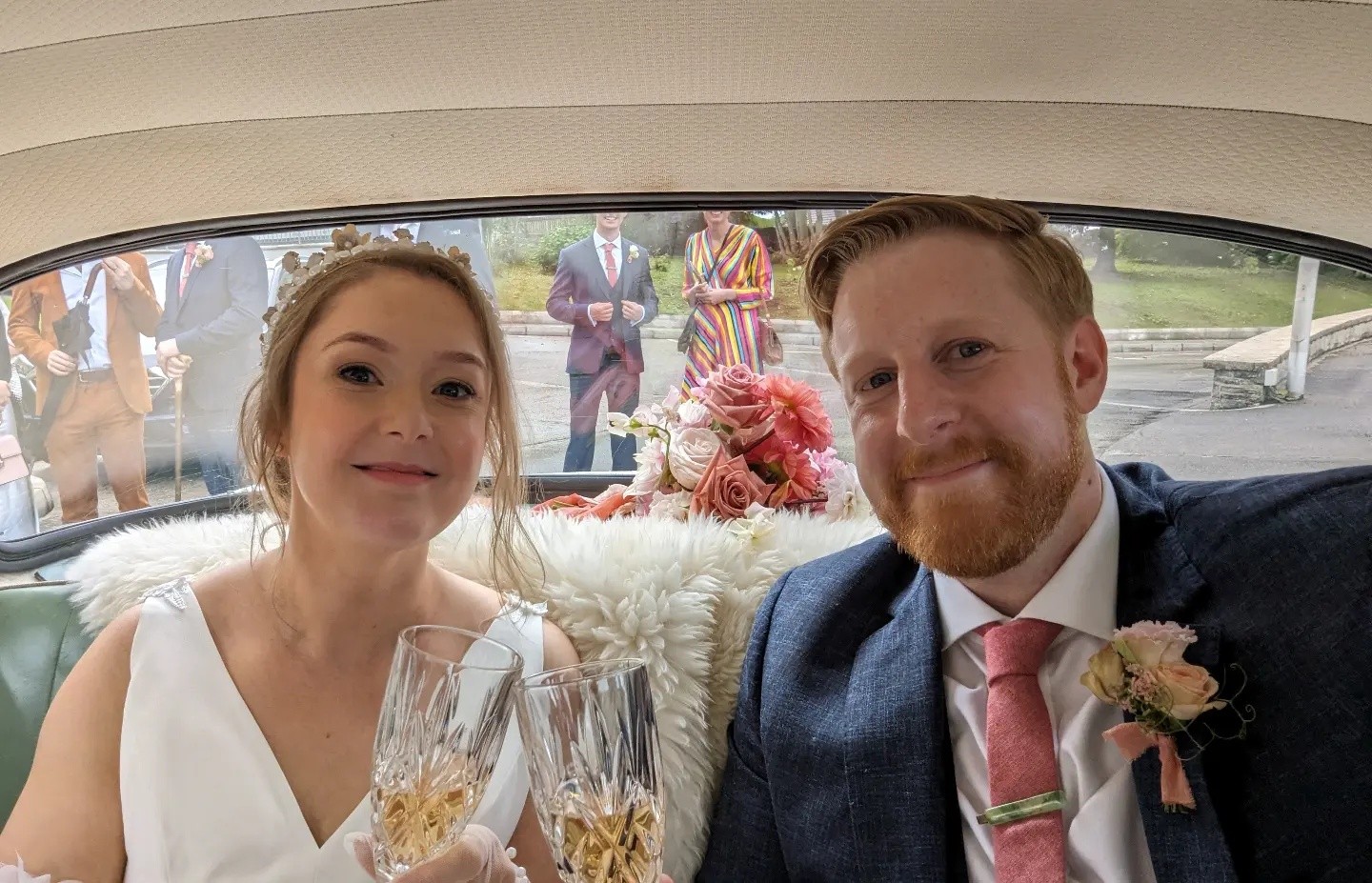 Herec Michael Patrick s manželkou.