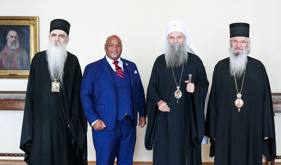 Patrijarh Porfirije i pastor Berns