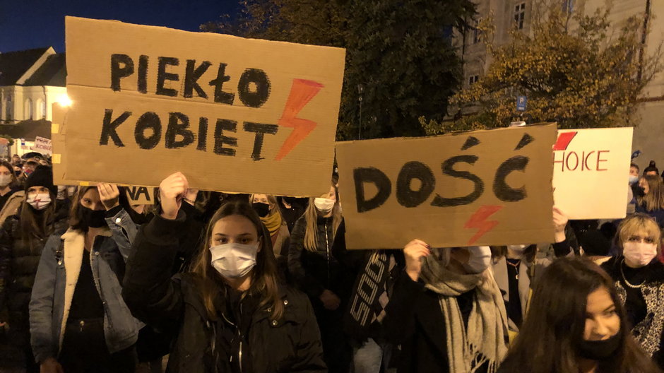 Protest w Lublinie. Zdjęcie ilustracyjne