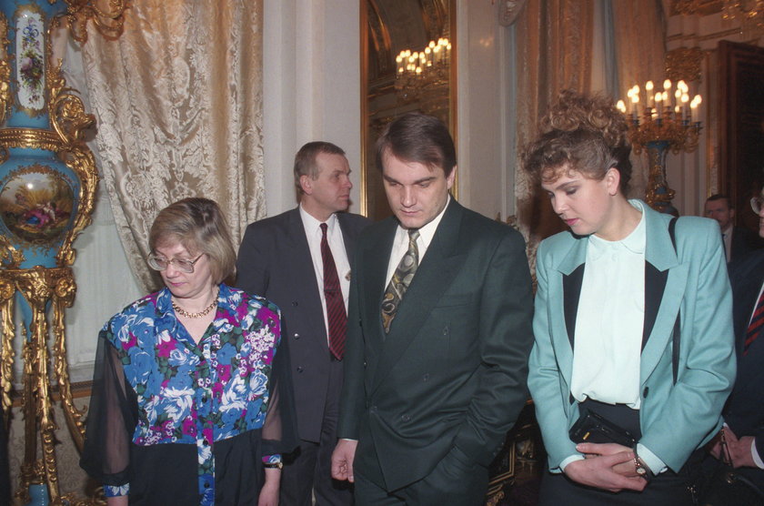 Ewa Wachowicz z premierem Waldemarem Pawlakiem w Moskwie
