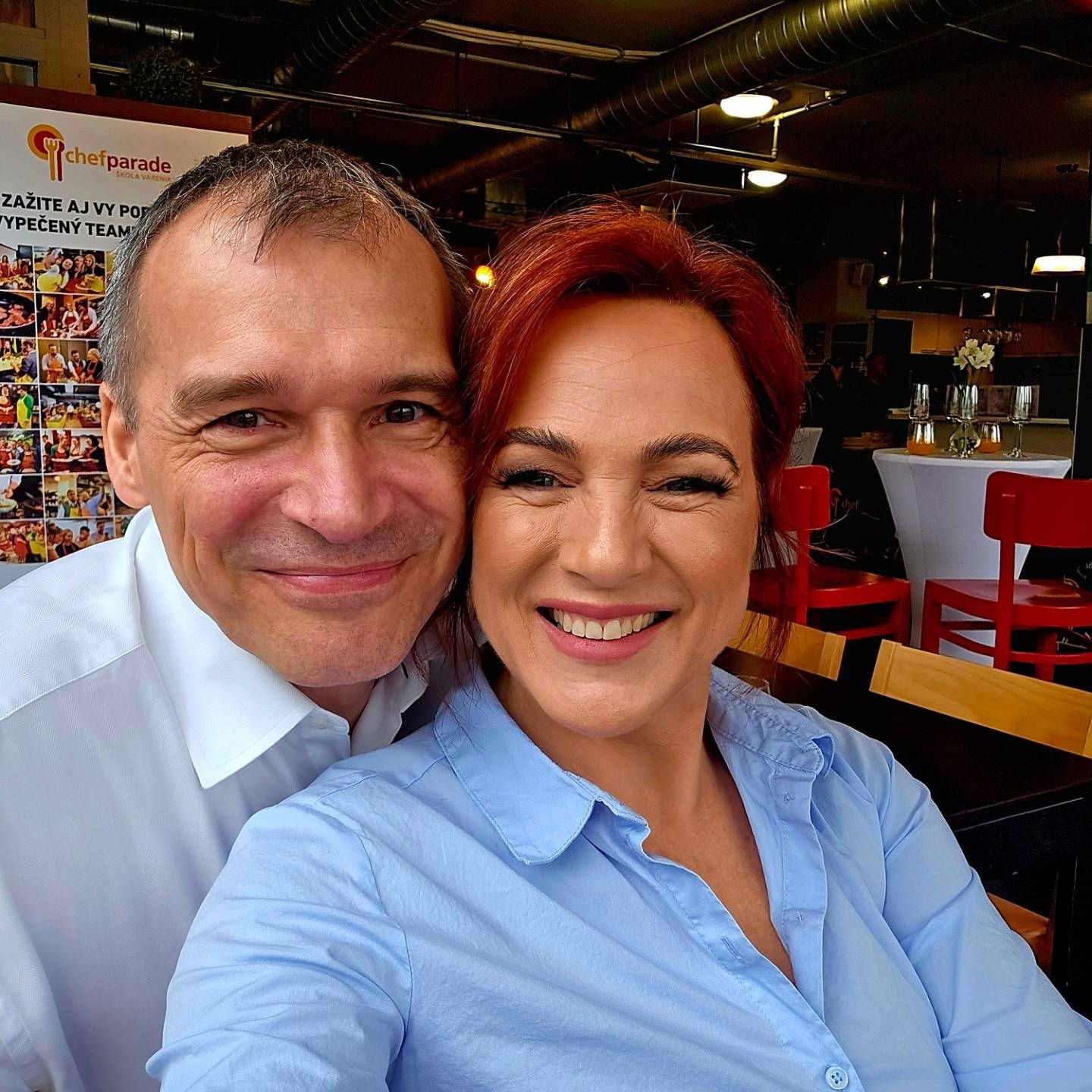 Bývalá moderátorka a cukrárka Adriana Kneissl s manželom Christianom.