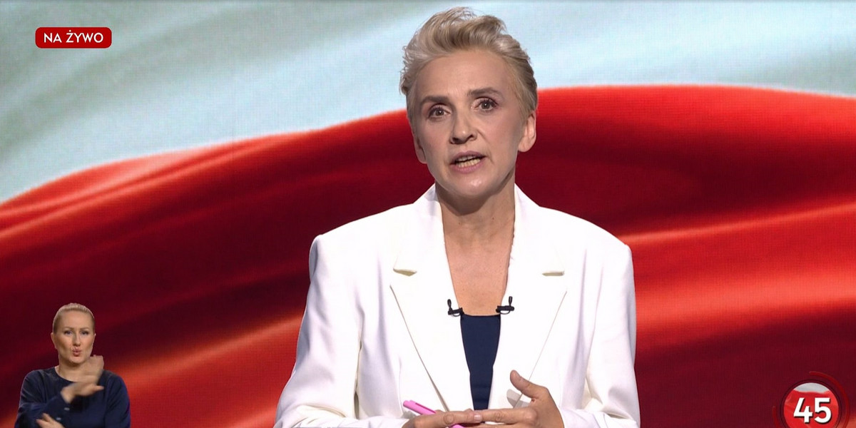 Debata TVP. Poruszające słowa Joanny Scheuring-Wielgus z Lewicy.