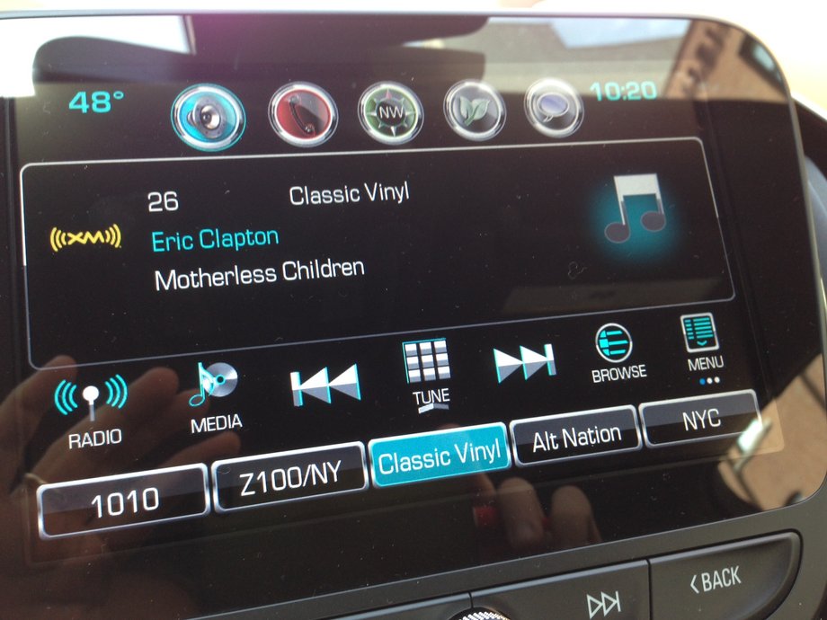 ... but also more familiar Infotainment options, such as Sirius XM radio.