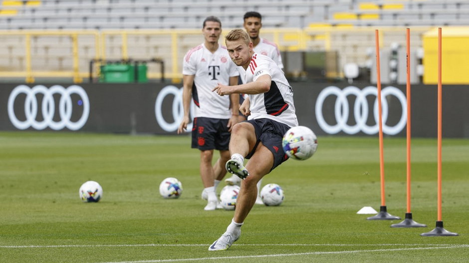 Matthijs de Ligt podczas treningu 22 lipca 2022 r.