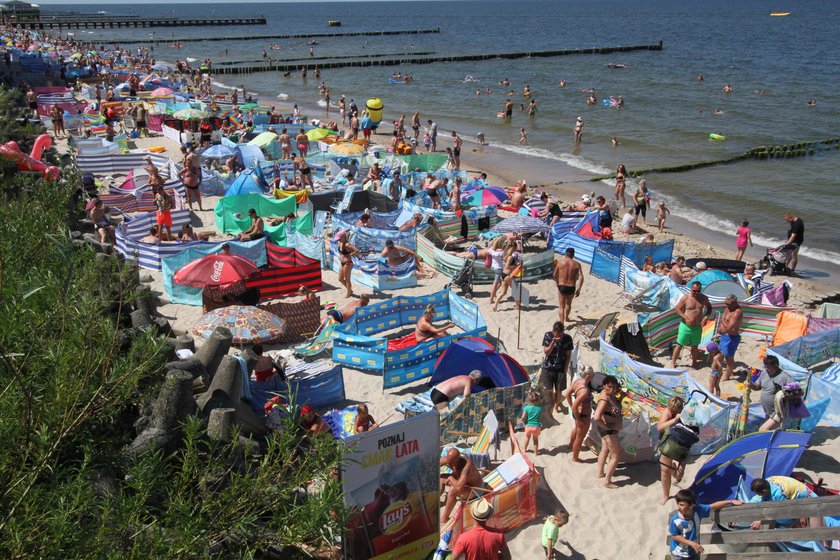 Tłok na plaży