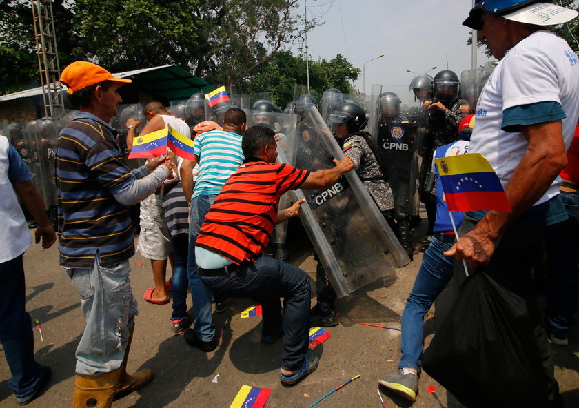 Starcia z siłami bezpieczeństwa w Wenezueli