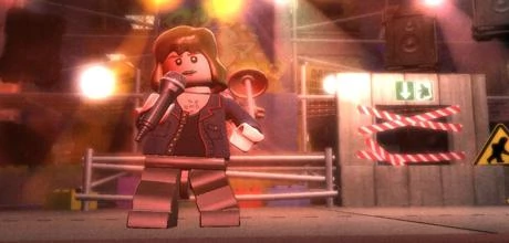 Screen z gry "LEGO Rock Band"