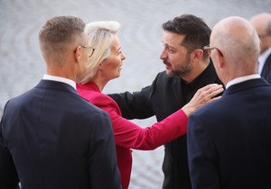 Ursula fon der Lajen i Volodimir Zelenski