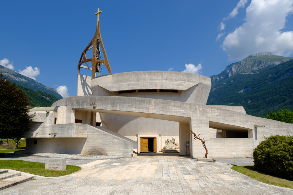 Kościół pamięci Santa Maria Immacolata w Longarone