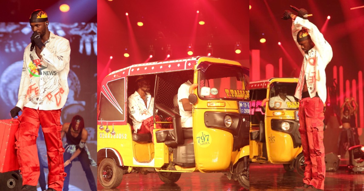 VGMA 23 Black Sheriff leaving the stage with ‘Aboboyaa’ gets fans