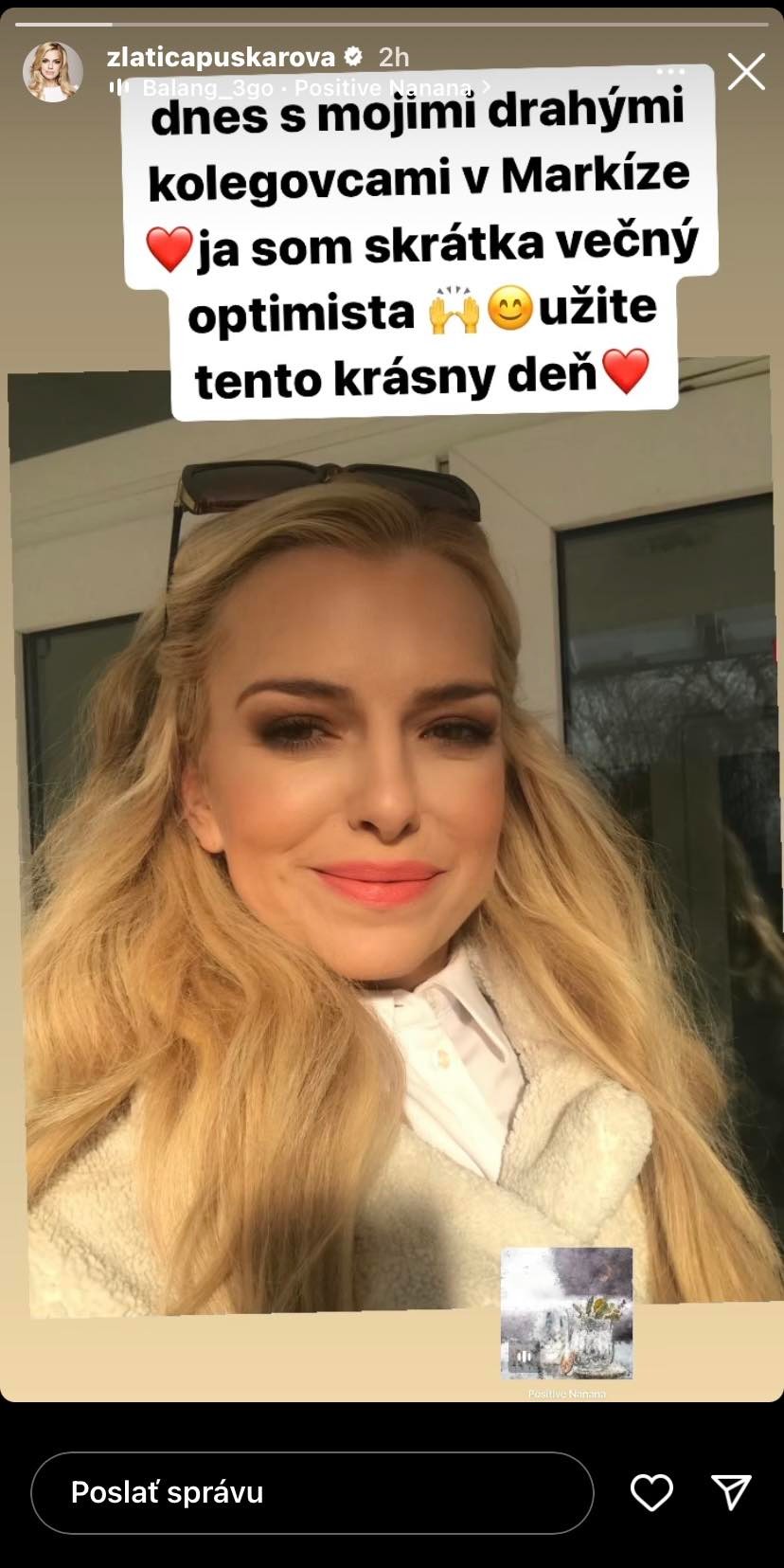 Puškárová zverejnila foto z Markízy.