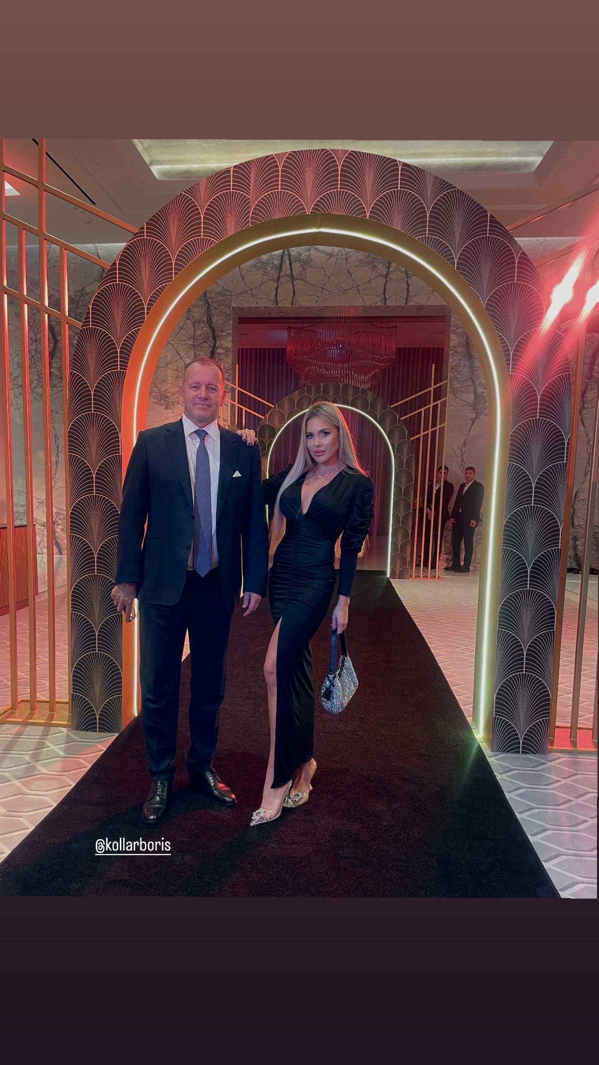 Laura Vizváryová. s Borisom Kollárom v Dubaji.