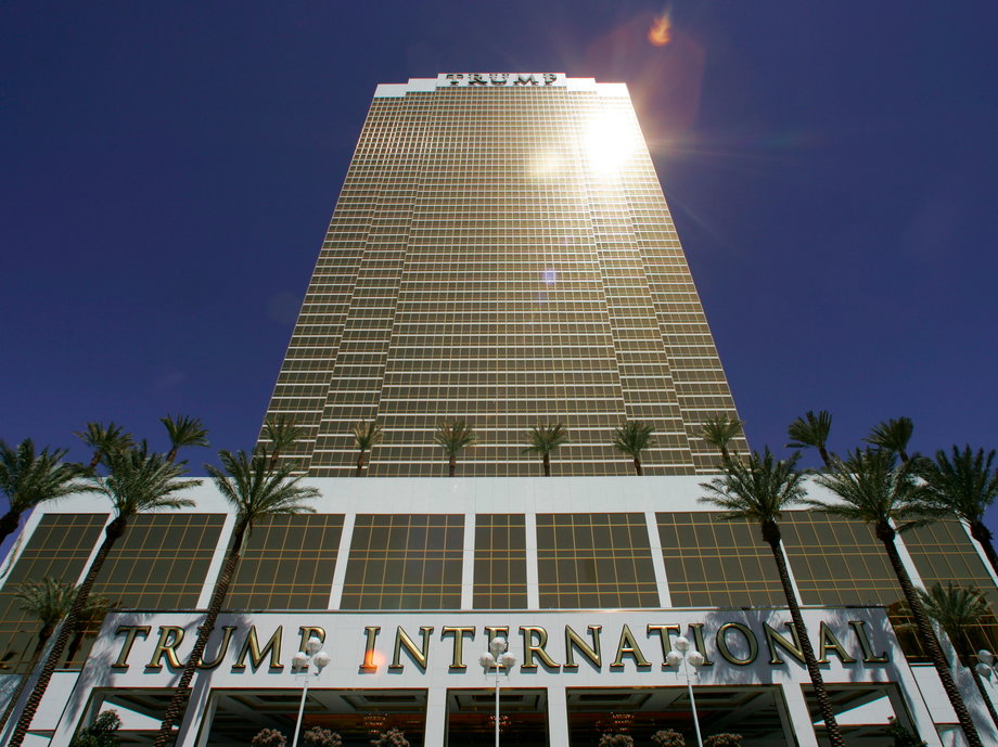 A view of The Trump International Hotel & Tower Las Vegas during its official opening in Las Vegas, Nevada April 11, 2008.