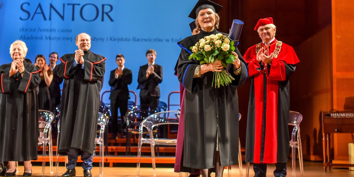 Irena Santor doktorem honoris causa Akademii Muzycznej w Łodzi