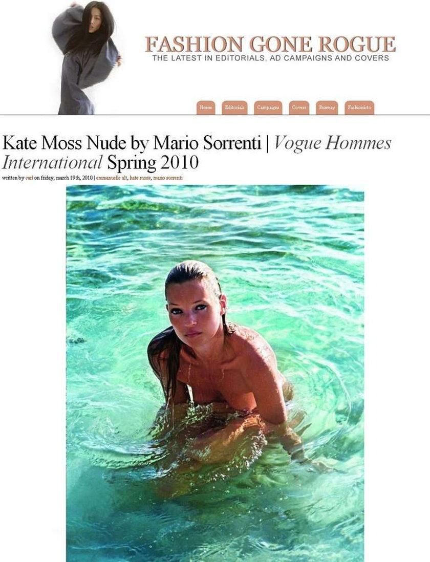 Kate Moss pokazała swoje wdzięki