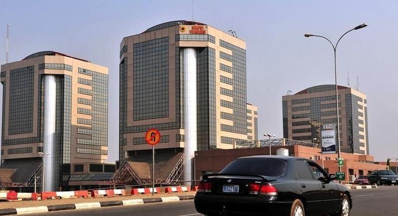 A view of the government-owned Nigerian National Petroleum Corporation in Abuja is seen in this January 14, 2010 file photo. REUTERS/Afolabi Sotunde/Files