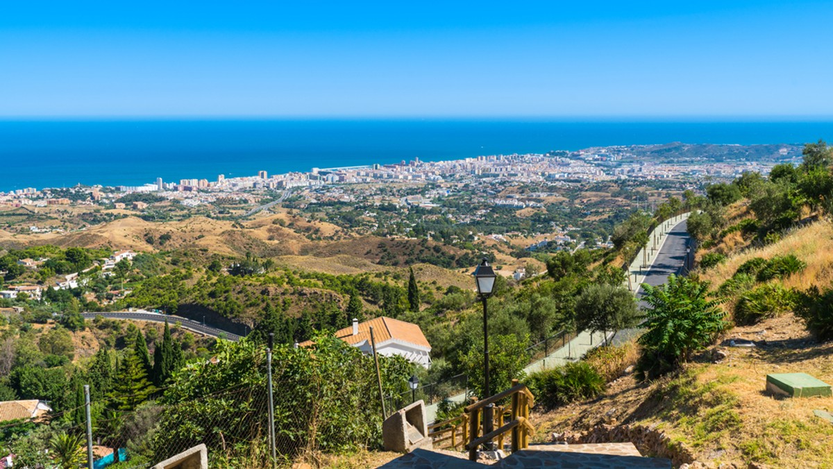 Fuengirola, plaża, lato, wakacje, Hiszpania