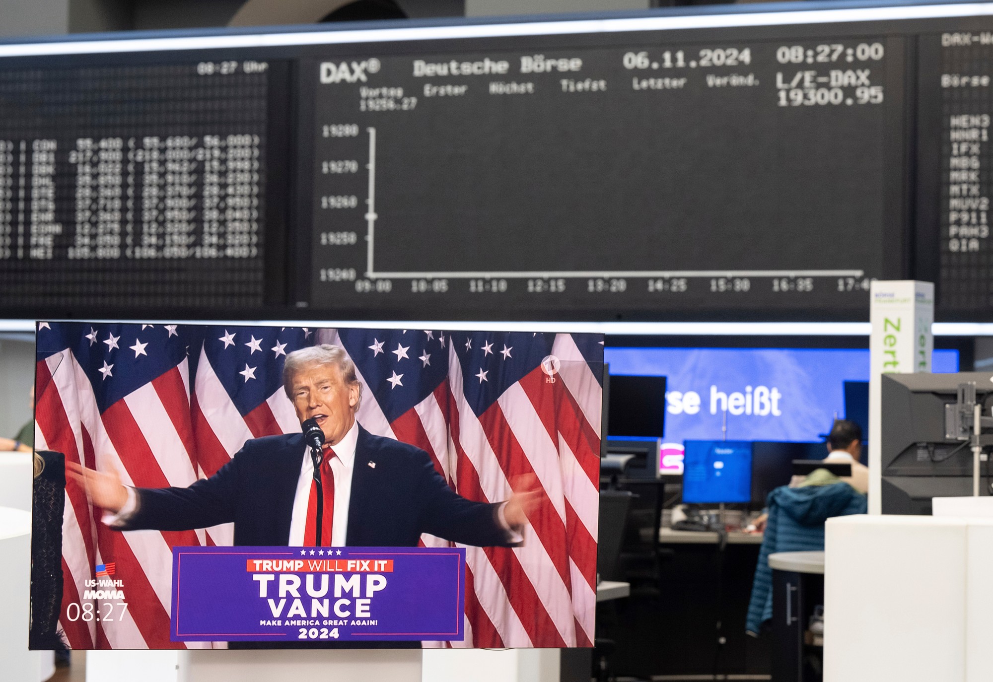 Donald Trump v americkom West Palm Beach 6. novembra 2024.