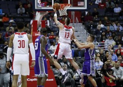 Liga NBA: Świetny mecz Gortata. Wizards pokonali Kings