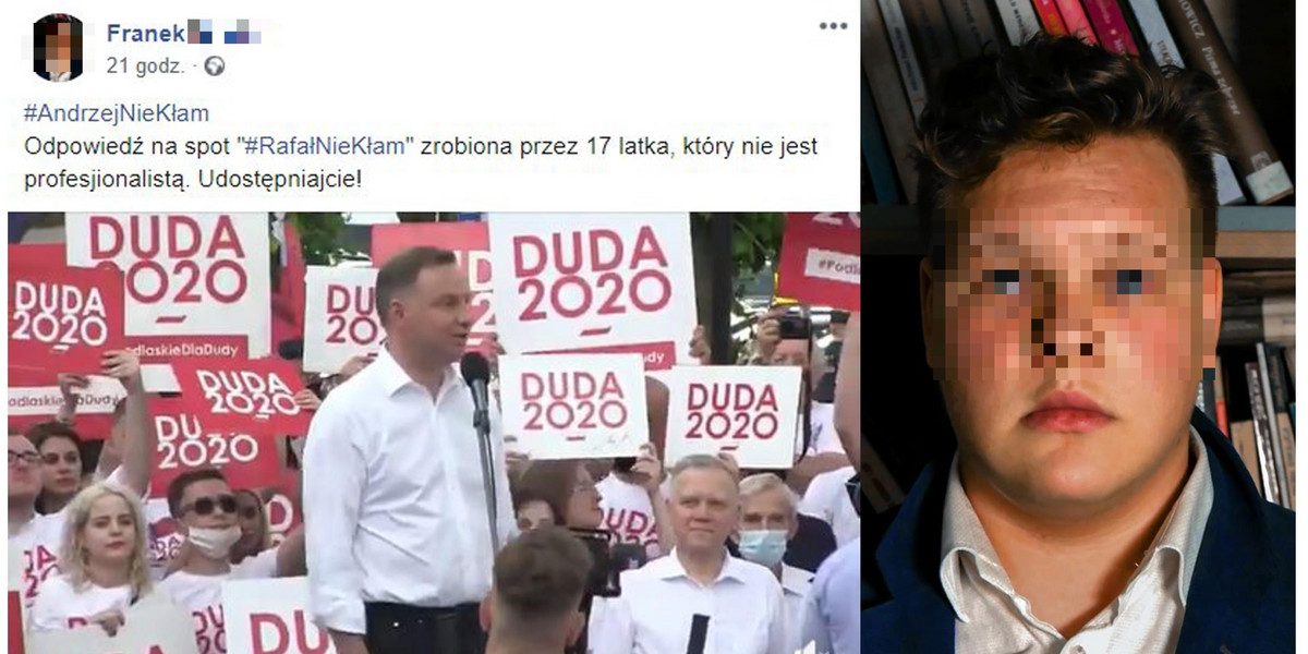 17-letni Franek Broda jest siostrzeńcem Mateusza Morawieckiego