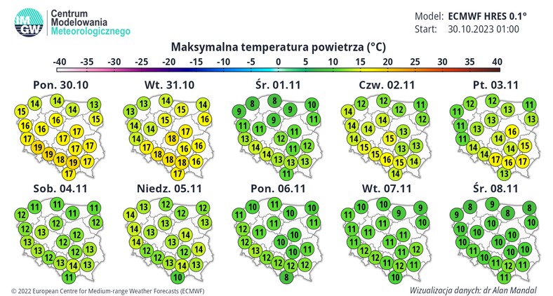 To będzie bardzo ciepły początek listopada