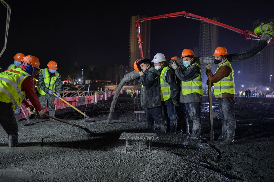 Gradnja bolnice u Huangangu