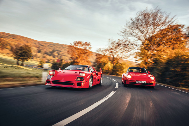 Ferrari F40 kontra Porsche 959 S - pojedynek tylko z pozoru