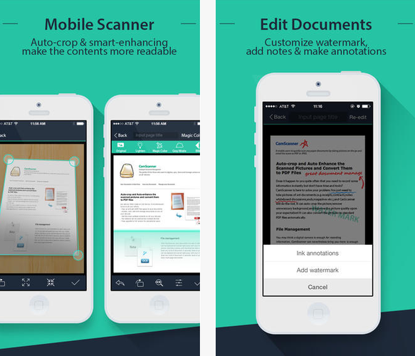 CamScanner zmieni twój smartfon w przenośny i poręczny skaner dokumentów, wizytówek oraz rachunków. Zeskanowane pliki możemy następnie edytować, przesłać mailem, jak również udostępnić w chmurze.