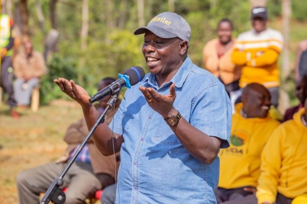 Rigathi Gachagua of Kenya Kwanza on the campaign trail