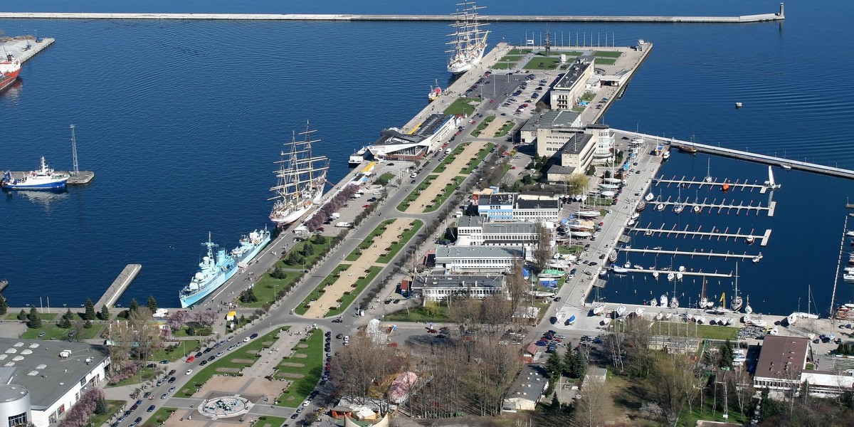 Gdynia port panorama turystyka