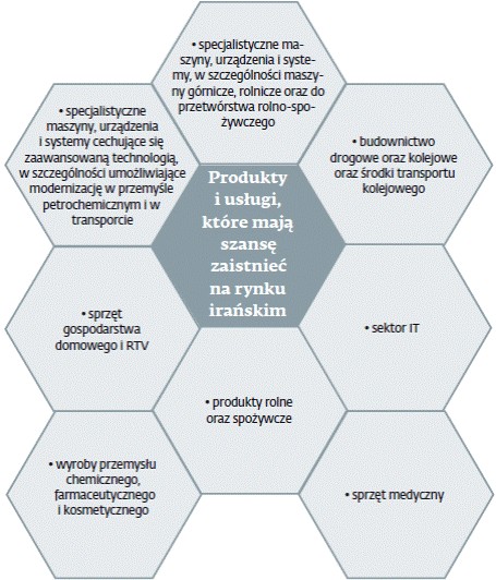 Produkty i usługi, które maja szansę zaistnieć na rynku irańskim