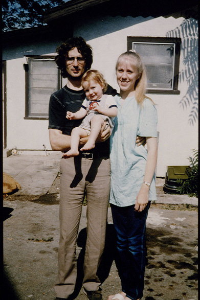 David Koresh z żoną Rachel i ich synem Cyrusem — 1986 r.