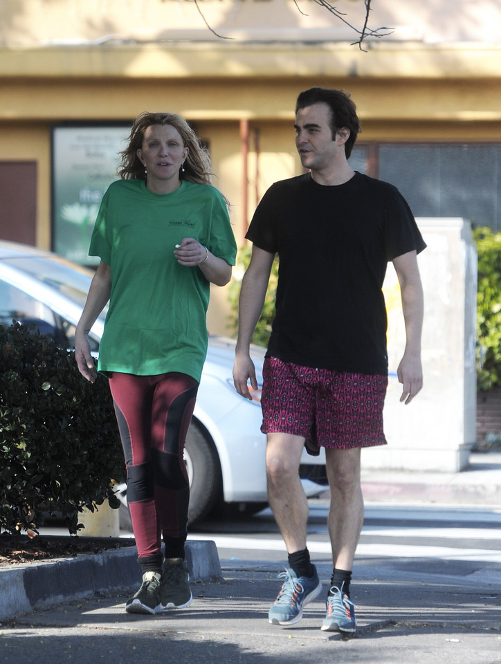 Courtney Love podczas joggingu