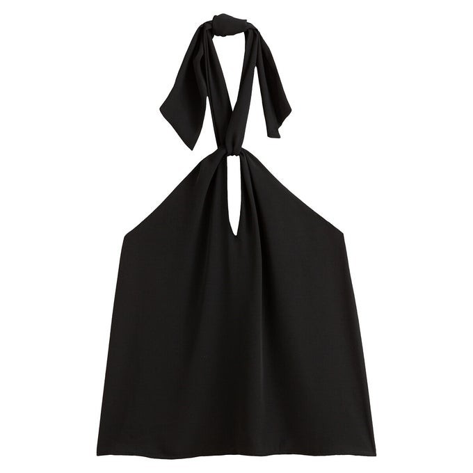 Rückenfreies Oberteil mit Nackenträger zum Binden von LaRedoute Collections für rund 22 Franken. 