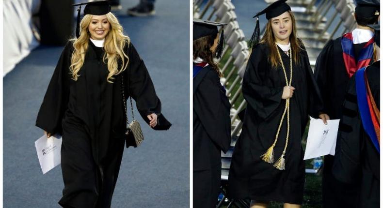 Tiffany Trump (left) and Naomi Biden at their graduation from the University of Pennsylvania in 2016.Matt Rourke/AP ; Matt Rourke/AP